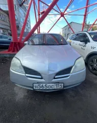 Nissan Primera 2001 года, 150 лс, 300 000 км, АКПП. Транспортное средство НИССАН ПРИМЕРА ВАГОН, государственный регистрационный знак Н565ОС154, 2001 года выпуска, кузов WTP12006489, двигатель QR20-043950A, цвет серый.