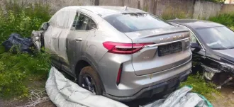 Автомобиль после ДТП повреждение кузова, сработка подушек безопасности