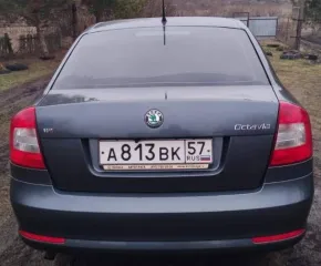 Skoda Octavia 2012 года, 102 л.с. Цвет темно-серый. VIN: XW8DA11Z7DK238539. ПТС: 40НН 408799. Государственный номер: А813ВК57. Тип двигателя: бензиновый, номер: BSE B34954. Мощность: 102 л.с. (75 кВт). Рабочий объем: 1595 куб. см. Разрешенная максимальная масса: 1880 кг. Масса без нагрузки: 1285 кг.