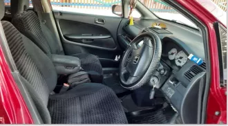 HONDA STREAM, 2001 года выпуска, VIN: отсутствует, ГРЗ: У767УА125, цвет: красный, кузов № RN1-1042070