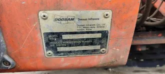 DOOSAN SOLAR 180W-V 2013 Экскаватор DHKHEWV0SD5002796, № двигателя DB58TIS316188EG. Экскаватор DOOSAN SOLAR 180W-V, 2013 года выпуска.