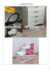 Оборудование и материалы для салона красоты: кушетка, подушка для клиента, стул мастера, тележка для мастера, сухожар, консоль для мастера, лампы для работы, комоды для расходных материалов, стеллаж для хранения материалов, воскоплав, пинцеты для наращивания ресниц, тату-машинка, картриджи…