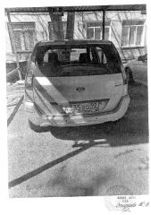 Ford Fusion 2010 года, серого цвета, госномер А335ВО92, VIN: WF0UXXGAJUAB88101. Состояние хорошее. Имеются царапины на заднем бампере слева и многочисленные сколы с царапиной на переднем капоте. Салон и шины в хорошем состоянии. Пробег 176013 км. Автомобиль на ходу.