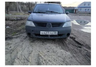 Renault Logan, 2007 года, 87 лс, 226931 км, автомобиль легковой, марка: RENAULT, модель: LOGAN (SR), VIN: X7LLSRAHH7H076639, гос. рег. номер: Н427ТО58, год изготовления: 2007.