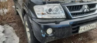Транспортное средство Mitsubishi Pajero, 2003 года выпуска, государственный номер У477РН76, цвет - черный, VIN JMBLYV78W4J002723, объем двигателя - 3200 куб. см, мощность двигателя - 121,4 кВт/165 л.с. Состояние транспортного средства: отсутствует задняя правая фара, арка задней левой дверцы сгнила…