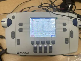 Тональный аудиометр MAICO Diagnostics Тональный аудиометр для оценки слуха Tone Audiometer еще Тональный аудиометр для оценки слуха Tone Audiometer еще Наименование (модель): Тональный аудиометр для оценки слуха Tone Audiometer. Производитель: MAICO Diagnostics Gmbh, Germany. Серийный номер…