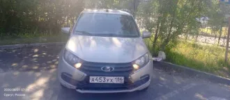 Lada Granta 2018 года, 87 лс, 89664 км, автомобиль LADA GRANTA, ХТА219010К0574108, грз А453УХ186, 2018 г.в. (бензин, МКПП), требуется ремонт