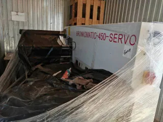 Горизонтально-упаковочная машина Bronkomatic-450E 2021 года выпуска. Марка, модель: Bronkomatic-450E; Год выпуска: 2021; Заводской номер: В450012; Инвентарный номер: 00-000009, 00-000006.