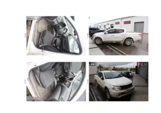 Mitsubishi L200, 2016, 154 лс, 327947 км, VIN: MMCJJKL10GHZ22480, ГРЗ: P700XO24, мощность двигателя: 113,3 кВт / 154 л.с., цвет белый.