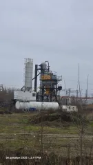 Оборудование асфальтобетонного завода: Asphalt mixing plant BMZ-80, бункеры, компрессор, циклон. Асфальтосмесительная установка BMZ-80, Агрегат смесительный MZ-017 - 3 766 188,8; Бункер накопительный MZ-005 - 1 888 072; Грохот MZ-004 - 1 649 635,2; Элеватор ковшовый MZ-003 - 2 801 022,4; Компрессор…