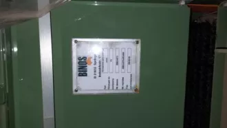 Стружечный станок с ножевым кольцом, производитель Binos GmbH, год выпуска 2018, весовая емкость для стружки 5 м3.