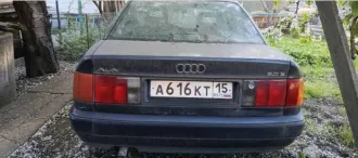 Audi 100, 1990 года выпуска, 98 л.с., пробег 639285 км. Автомобиль легковой, марка: AUDI, модель: 100, VIN: WAUZZZ4AZMN012387, гос. рег. номер: А616КТ15, год изготовления: 1990.