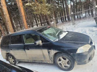 Honda Odyssey 2001 года, 150 л.с., 386096 км, АКПП, черный цвет. VIN отсутствует. Двигатель F23A 2363646, кузов RA6 1144199. Регистрационный знак С584ЕО138.