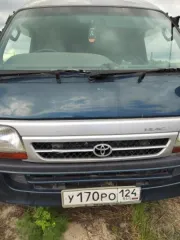 Toyota Hiace 2002 года, государственный номер У170РО124. VIN кузова RZH1830001540, номер двигателя 2811405. Цвет зеленый. Рабочее состояние и комплектность не проверялась. Имущество обращено в доход государства, документы отсутствуют. Находится в городе Уяр. Пробег 0 км. Объем двигателя, коробка…