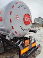 Специализированный полуприцеп-цистерна ППЦТ-40 для перевозки сжиженных углеводородных газов (СУГ). Предназначен для транспортировки и временного хранения СУГ плотностью не более 580 кг/м³. Модификация 96444-0000010. Год выпуска 2023. Идентификационный номер (VIN) Х89964440З0FY0385. Цвет серый…