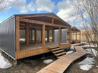 Дом 116,2 кв.м. и участок 1200 кв.м., Удмуртская Республика, Завьяловский район. Здание, назначение: жилой дом, количество этажей (в том числе подземных) 1, общая площадь 116,2 кв. м., адрес (местоположение): Удмуртская Республика, муниципальный округ Завьяловский район, территория днт Долгуша…