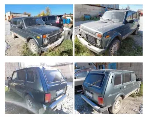 LADA 4×4 2011 года, VIN: XTA213100B0126229, госномер E 753 HX 174. Модель LADA 213100, цвет серо-сине-зеленый. Двигатель бензиновый, модель 21214, № 9427997, объем 1.69 л (1690 куб. см), мощность 80 л.с., экологический класс 3. Масса без нагрузки 1350 кг, разрешенная максимальная масса 1850 кг…