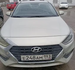 Автомобиль Hyundai Solaris, 2020 г.в., госномер Е248АМ193, VIN Z94K241CBLR206954. Обременение: залог, арест.