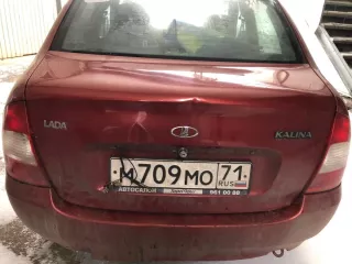 Lada kalina, vin xta11184090189439, рег. № м709мо71, 2008 г.в контакт для осмотра 8 902 934 38 94 клименко михаил викторович. техническое состояние признано не удовлетворительным, авто не на ходу, механическая коробка переключения передач, примерный пробег 190000, не исправен двигатель, находится в…