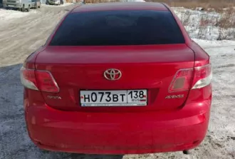 Автомобиль марки Toyota модель Avensis 2010 г.в. VIN-номер SB1BG76L50E040287