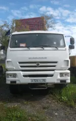 Бортовой автомобиль КАМАЗ 43118-3078-46 с КМУ ИТ-180, в аварийном состоянии.