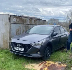 Hyundai Solaris серый 2021 г.в. Автомобиль не на ходу.