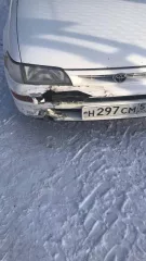 Toyota Corolla, 1994 год, белый цвет. VIN отсутствует, ПТС 25 МЕ 908461, госномер Н297СМ54. Произведен в Японии. Бензиновый двигатель 1.5 л (74 л.с.), объем 1498 куб. см. Максимальная масса 1165 кг, масса без нагрузки 890 кг.  

Технические характеристики: Требуется капитальный ремонт или замена…