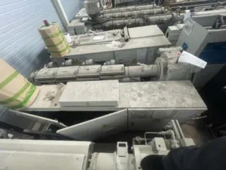 Оборудование Dizayn teknik для производства полипропиленовой трубы диаметром 20-63 мм. Мощность производства 23,3 тысячи тонн в год. Оборудование предназначено для производства следующих труб: 1 простые без армировки 2 композитные с армировкой стекловолокном 3 Армированные алюминиевой фольгой…