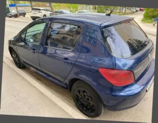 Peugeot 307 2004 года, синий. VIN: VF33CNFUE83363754. Бензиновый двигатель мощностью 110 л.с. (80,88 кВт). Разрешенная максимальная масса 1729 кг, снаряженная масса 1304 кг.