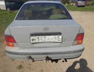 Toyota Tercel 1998 года, 82 л.с., пробег 470048 км. Цвет серебристый. ПТС 65673907, госномер М143АН65. Изготовитель Япония, тип двигателя бензиновый. Кузов № EL510237306, разрешенная максимальная масса 1215 кг, масса без нагрузки 940 кг.