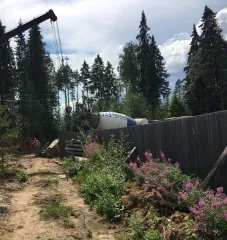 Объект незавершенного строительства общей площадью 243 кв. м, степенью готовности 7%, кадастровый номер 11:05:0401004:469, расположенный по адресу: Республика Коми, г. Сыктывкар, пгт. Краснозатонский, мкр. Сосновая поляна, 8-я линия. Вид разрешённого использования земельного участка: для…