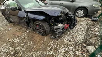 Bmw 4series 430i xdrive, 2022 года выпуска, идентификационный номер (vin) WBA71AP070CL19575, автомобиль не на ходу, после ДТП (см. фото), технически не исследовался, требуется осмотр.