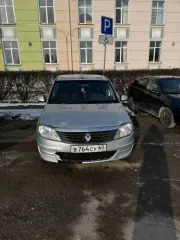 Рено Логан 2011 года, светло-серый цвет. VIN: X7LLSR1HBH454809, ПТС: 78РМ404351. Двигатель бензиновый, модель K7MF710UG23169, мощность 84 л. с. (61,78 кВт), объем 1598 куб. см. Кузов X7LLSR1HBH454809. Максимальная масса 1540 кг, масса без нагрузки 980 кг. Произведен в России.