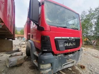 Автосамосвал БЦМ-59 на шасси MAN TGS 41.400 8х4 BB-WW, VIN X3W65392АН0001797, 2017 г.в., №двигателя D2066LF6350547991324798, цвет красный, ГРЗ Н595НС27 (разукомплектован)