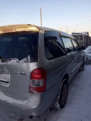Легковой автомобиль Mazda MPV, 2001 год, серый цвет. ПТС 14РО023806, госномер Т886КТ19. Двигатель 222019, номер 222019, мощность 137.7 л.с. (101.25 кВт), объем 1991 см³. Кузов LWEW-184466, максимальная масса 1995 кг, масса без нагрузки 1610 кг.