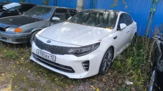 Автомобиль Kia Optima JF, 2017 г.в., гос номер В705ВХ12, VIN XWEGW413BH0002414. Объём двигателя 2359 см³, мощность 187,6 л.с. Ключи и документы отсутствуют. Работоспособность не проверялась.