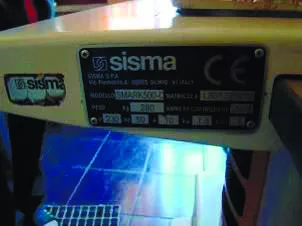 Маркировочный лазер SISMA BIG SMARK 800-C, зав. ЖЛ001235010 2010 Италия. Мощность 1,5 кВт.