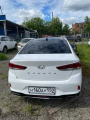 Hyundai Sonata, 2018 года, 187 лс, 118033 км, АКПП, VIN: XWEE341FBK0000597, гос. рег. знак: Н160АУ550, цвет: белый