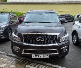 Infinity QX80 2016 Легковой автомобиль Infinity QX 80, 2016 г.в., г/н А122ВА799, VIN: JN1JANZ62U0060734, темно-бордового цвета. Залог в пользу ИФНС. (арест, повтор) Вид транспорта: Легковой автомобиль. Год выпуска: 2016. Государственный регистрационный знак: А122ВА799. VIN номер: JN1JANZ62U0060734…