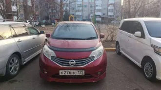 Nissan Note 2013 года, 98 л.с., 333000 км, АКПП; идентификационный номер (номер кузова): E12120577, год выпуска: 2013, гос.номер К276НС125.