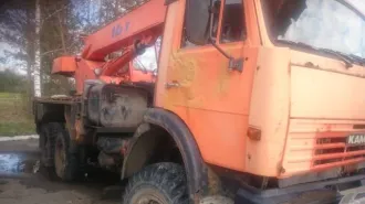 Кран автомобильный КС-35719-7-02 на шасси КАМАЗ 43118-15, 2011 г.в., VIN: X89357197В2АН5107, цена 1000000р., задаток 200000р., шаг 50000р.