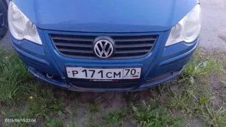 Volkswagen Polo 2007 года, 60 лс, автомобиль легковой, марка: VOLKSWAGEN, модель: POLO, VIN: WVWZZZ9NZ8Y116584, гос. рег. номер: P171CM70, год изготовления: 2007