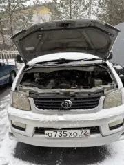 Toyota Lite Ace Noah 1999 года выпуска, транспортное средство, ГРЗ О 735 ХО 72, цвет светло-серый