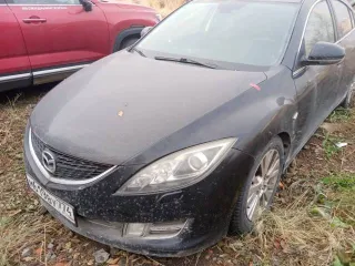 Mazda 6 2008 года, 147 л.с., АКПП. Автомобиль, марка (модель) – Mazda 6; наименование (тип ТС) – легковой седан, год выпуска – 2008; идентификационный номер: JMZGH12F701198255; цвет – черный.