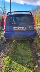 Honda HR-V, 1998 г.в., универсал. Двигатель D16A 1702748, кузов GH21001839, синий. Мощность 105 л.с. (77 кВт), объем 1590 см³, бензин. Максимальная масса 1465 кг, масса без нагрузки 1190 кг. Производитель Honda Motor (Япония). Замята водительская дверь, окно не до конца закрывается, небольшое…