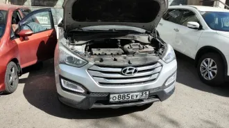 Автомобиль Hyundai SANTA FE, 2015 г.в, VIN-KMHST81CDFU495533, гос. № О885EУ31
