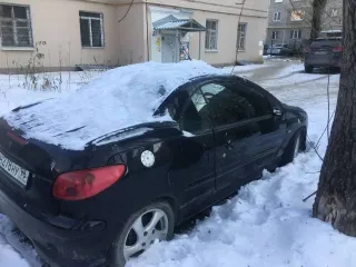 Peugeot 206 2004 года, черный цвет. VIN: VF32DNFUR44142927, ПТС: 66TM 596839, госномер: Н278НУ96. Производство: Франция. Бензиновый двигатель 110 л.с. Максимальная масса 1677 кг, снаряженная масса 1177 кг.