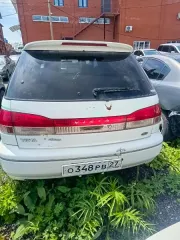 Toyota Vista Ardeo 1999 автомобиль марки Toyota Vista Ardeo, б/у, 0348РB27, 1999 года выпуска, по кузову имеются мелкие повреждения, вмятина багажника, коррозия багажника 1 штука (шт) год выпуска: 1999 назначение: pryamie вид транспорта: Легковой VIN номер: 0 марка: Виста модель: Тойота