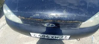 Автомобиль марки “Лада Калина” регистрационный знак С 486 ХМ 73 VIN XTA111760D0262262 ТС имеет видимые дефекты: коррозия элементов кузова (капот, крыша, передние крылья), повреждения лакокрасочного покрытия, повреждения багажника, трещина на лобовом стекле.