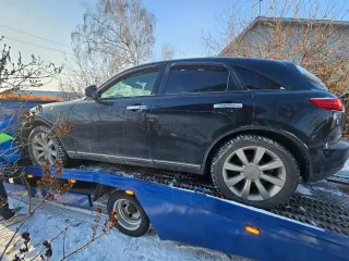 Infiniti FX 2003, 315 км, 300000 км, полный привод, АКПП. Легковой автомобиль, марка: INFINITI, модель: FX45 AWD, год изготовления: 2003, VIN: JNRBS08W83X000402, ПТС: 73НК546462, г/н: 11.02.2014.